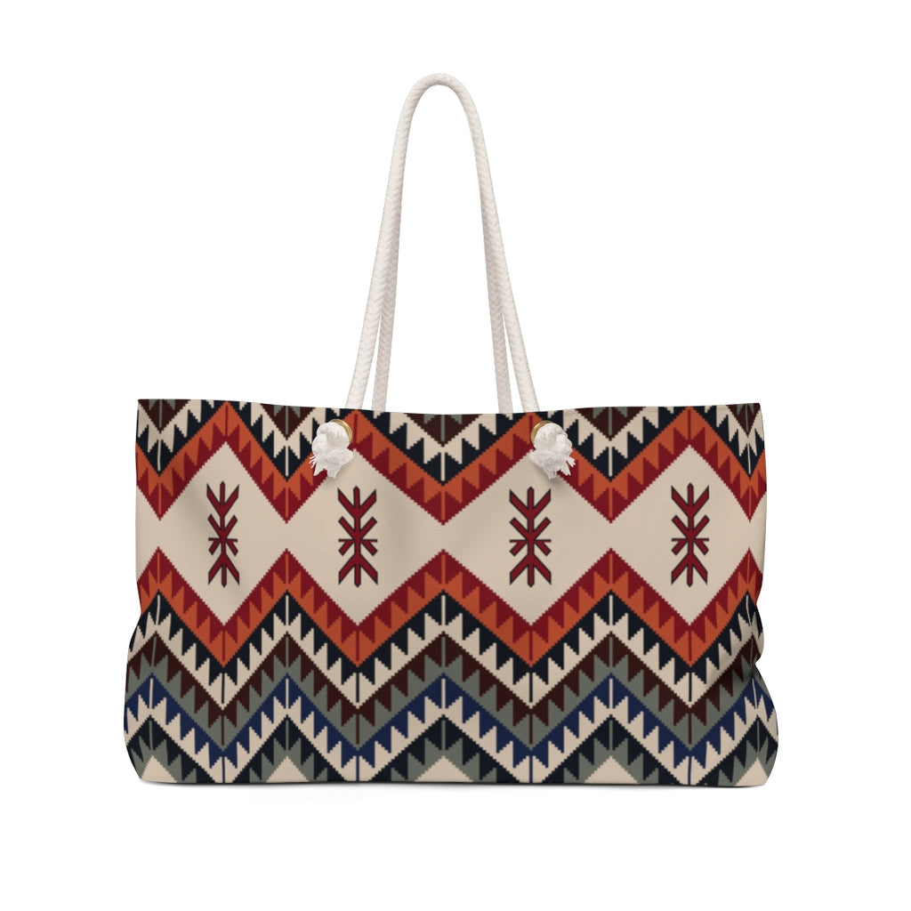 Stylish Canvas Weekender Bag - Southwestern Valencia Valley Design, Large Overnight Travel Bag for Women & Men | Perfect for Weekend Getaways, Business Trips & Gym Use