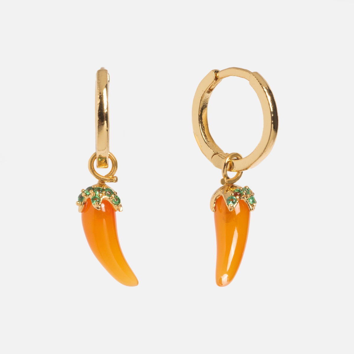 Spicy Chili Pepper Huggie Hoop Earrings for Women - Trendy Dainty Studs for Everyday Wear, Parties & Gifts