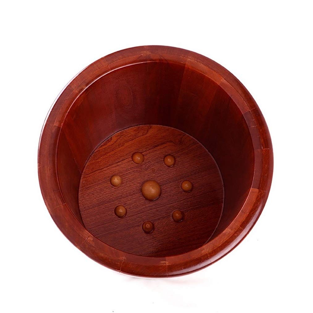 Wooden Foot Soaking Tub with Massage Rollers - Portable Foot Bath Basin for Spa, Sauna, Relaxation - Perfect for Home Pedicure, Epsom Salt Soaks & Foot Care Therapy