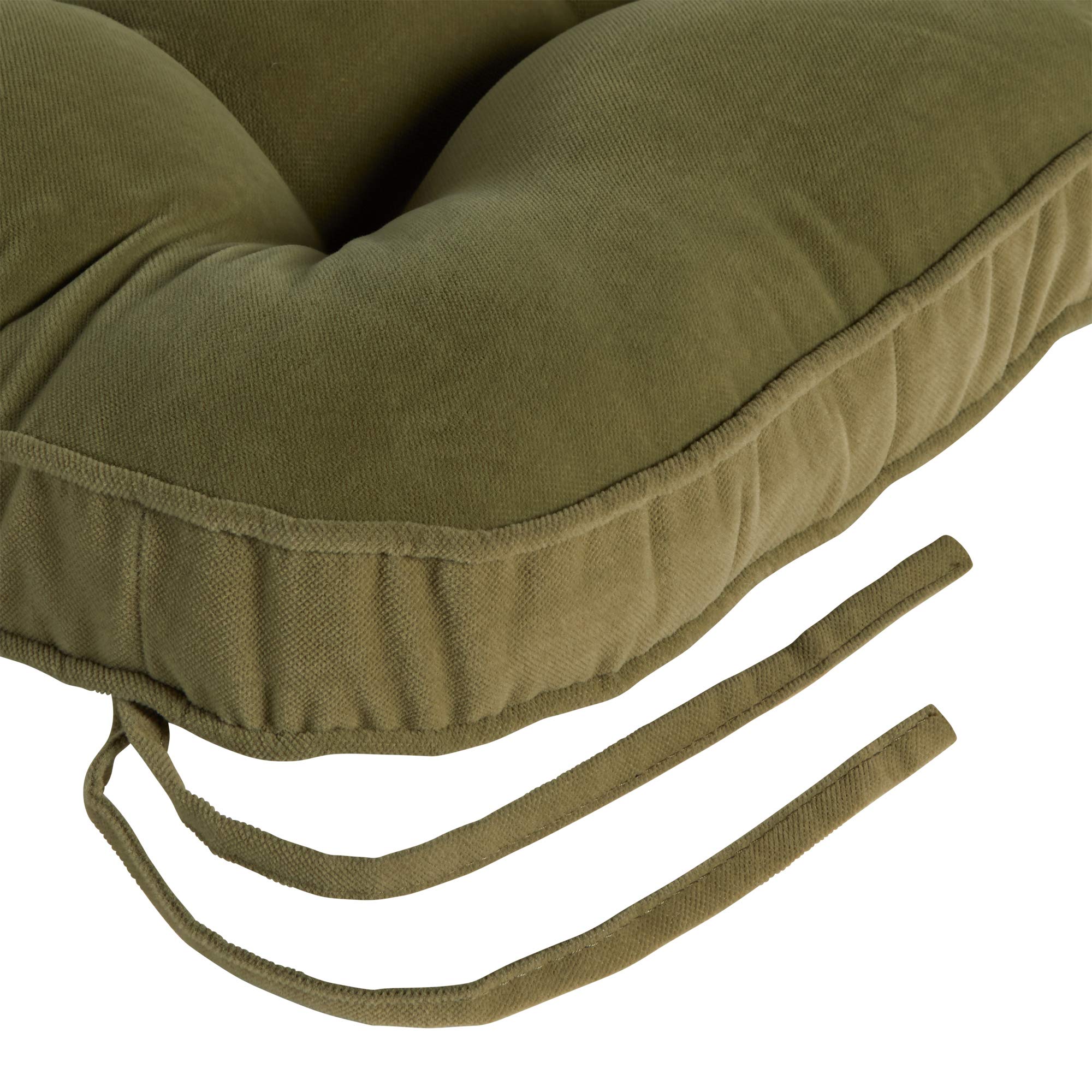 Premium 2-Piece Rocking Chair Cushion Set for Patio & Porch - South Pine Hampton Style in Moss Green - Comfortable Outdoor Furniture Cushions for Porch Swings, Rocking Chairs & Garden Seating