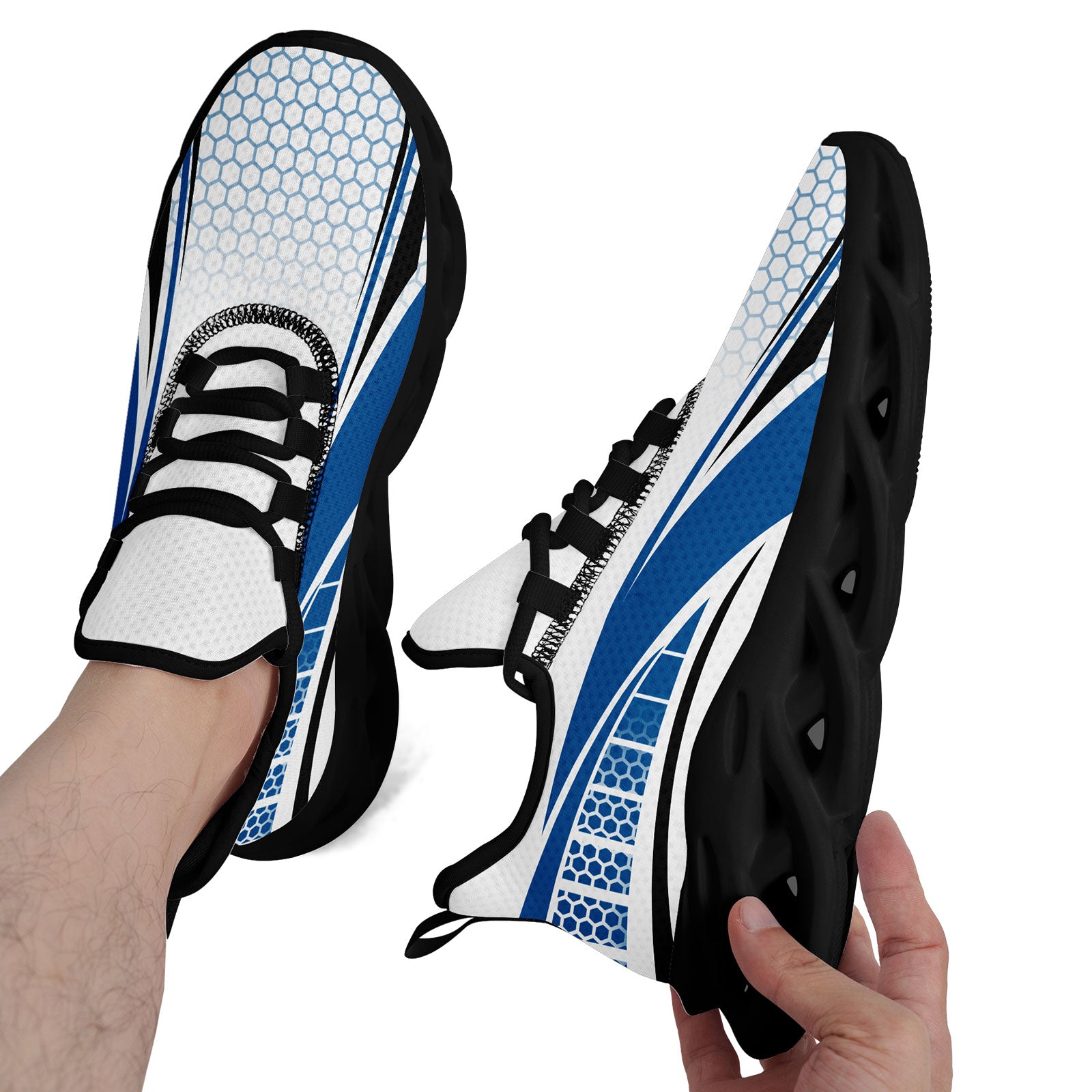 Custom Maxsoul Personalized Sneakers for Men & Women - Lightweight Comfortable Walking Shoes FN003 E025022 (Size 15) - Perfect for Gym, Running & Casual Wear