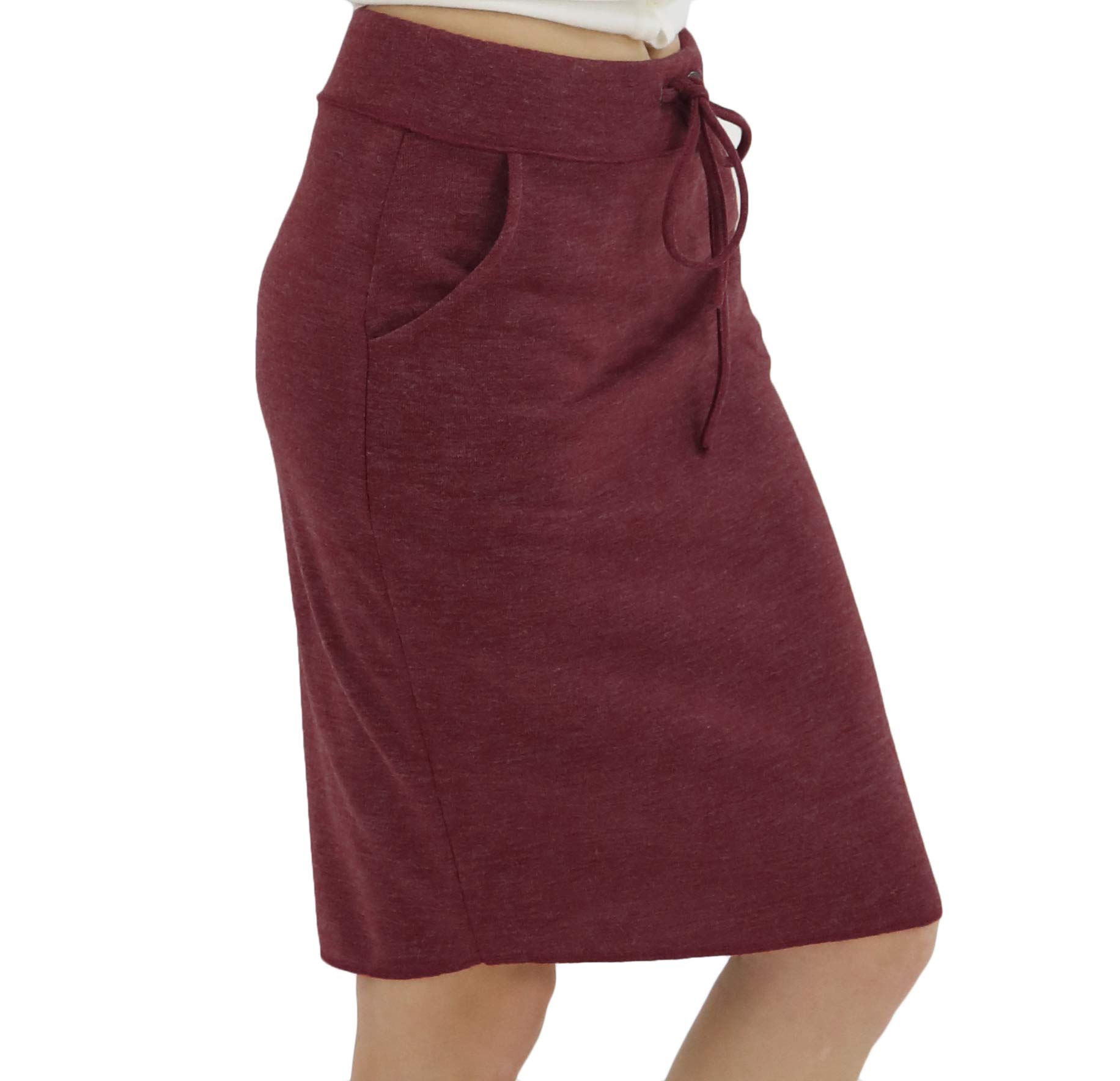BENANCY Women's High Waist Stretch Pencil Skirt with Pockets - Slim Fit Office Work Skirt for Business Casual & Professional Wear