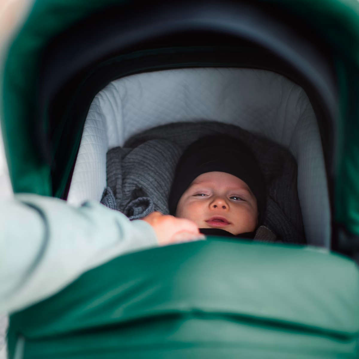 Thule Sleek Bassinet - Lightweight & Portable Baby Crib for Travel | Compact Foldable Design for Car, Airplane & Home Use | Safe & Comfortable Newborn Sleeping Solution
