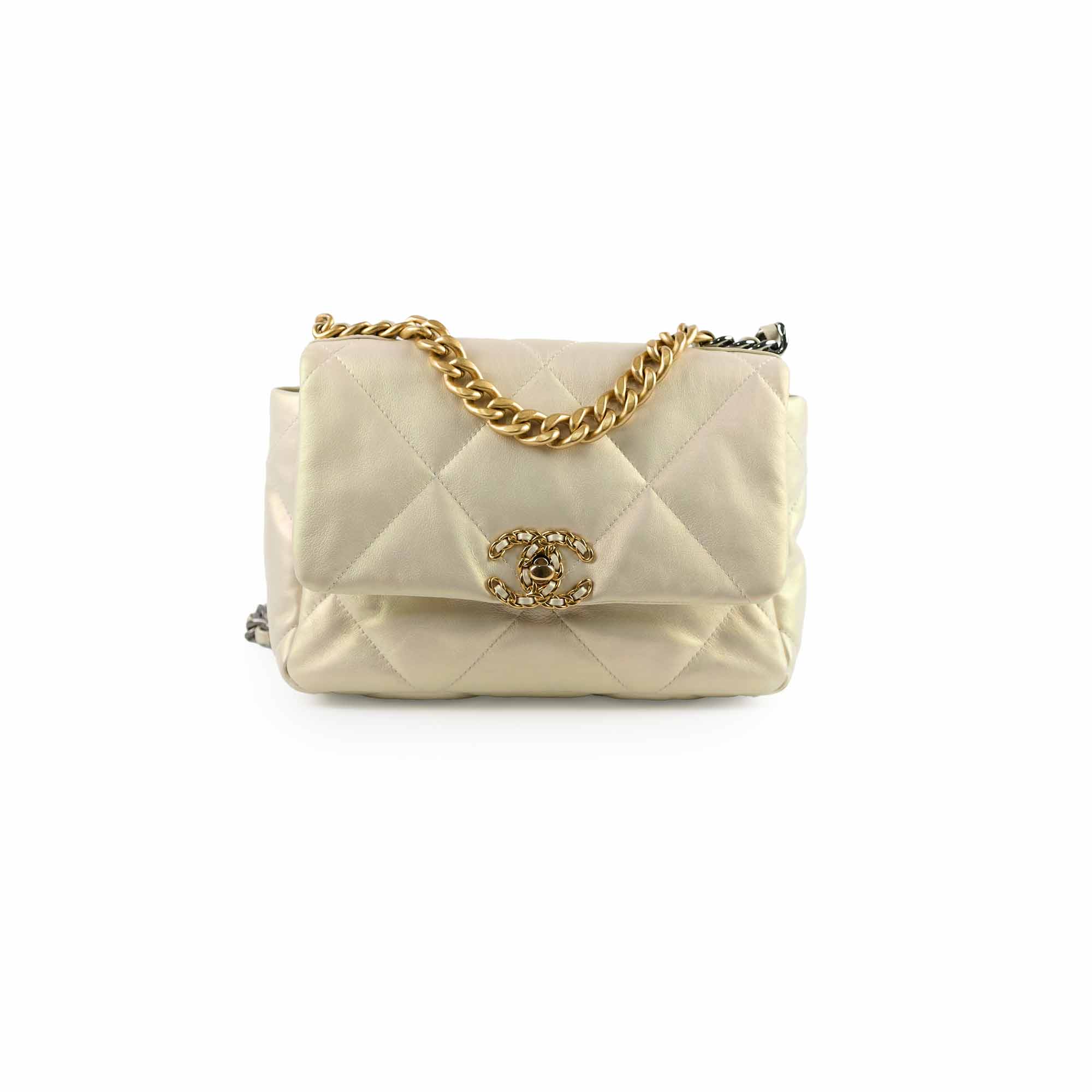 Chanel Small 19 Iridescent Pearl 31 Series Handbag - Luxury Designer Crossbody Bag for Women | Perfect for Evening Parties, Date Nights & Special Occasions