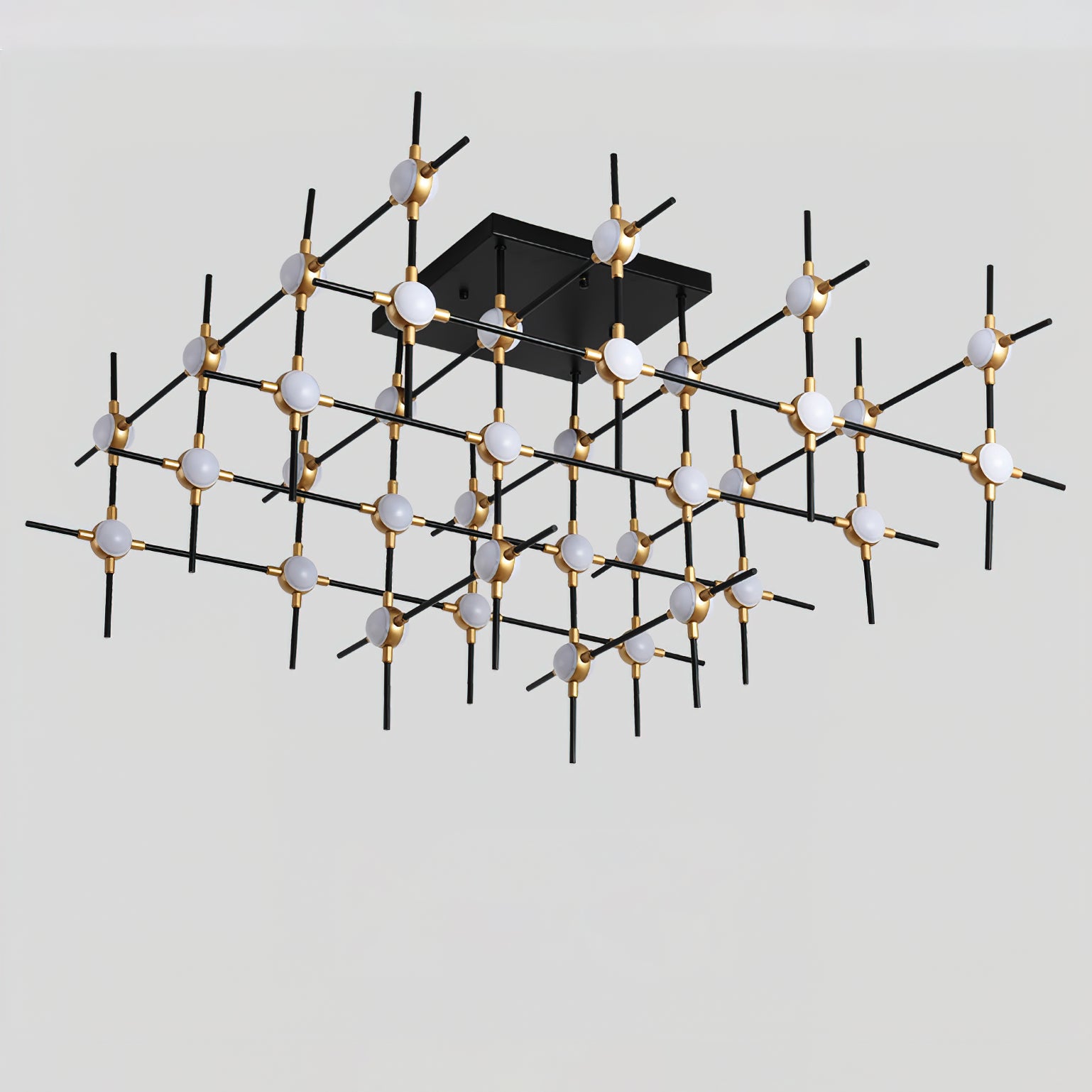 Dorney Modern Floating Ball Ceiling Light Fixture - LED Hanging Sphere Pendant Lamp for Living Room, Bedroom, Dining Room and Office Lighting Decor