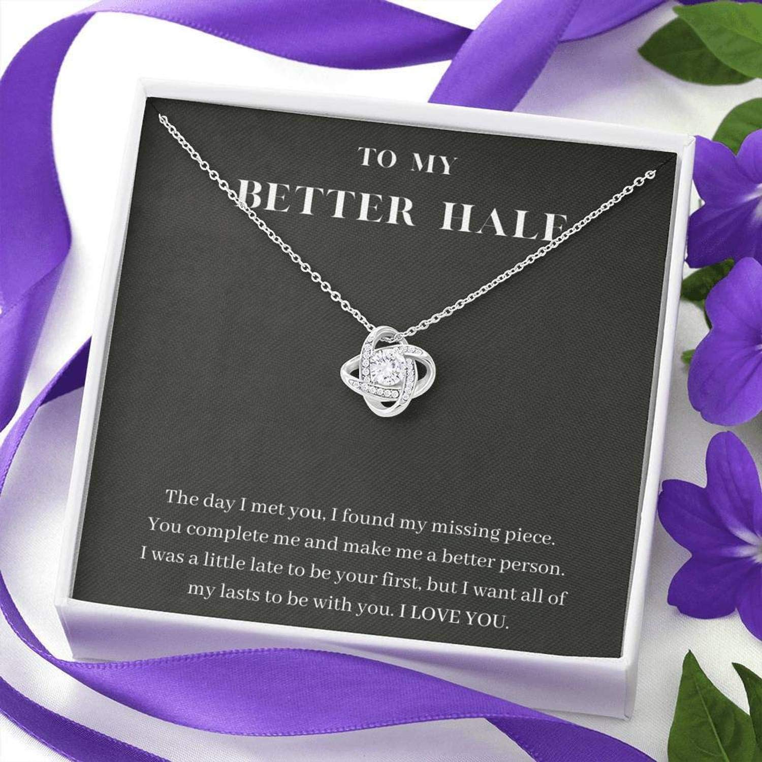Birthday Gifts Necklace Love Knot Pendant Necklace for Girlfriend/Wife, Wedding Day Gift, Daughter Christmas Present, Anniversary Jewelry, Romantic Keepsake for Her, Perfect for Date Nights and Special Occasions