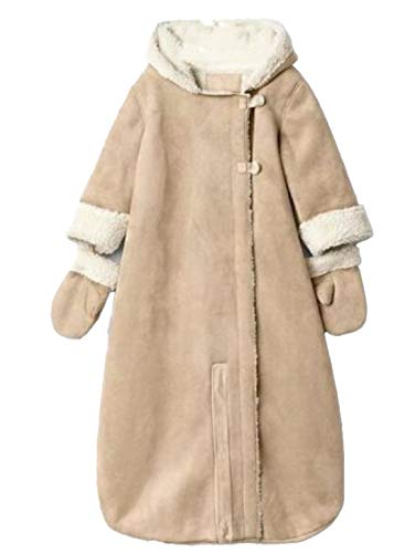 Gap Baby Convertible Snowsuit & Bag - Faux Suede & Sherpa Lined Winter Outfit for Infant Boys & Girls (3-6 Months) - Perfect for Cold Weather, Snow Play & Outdoor Adventures