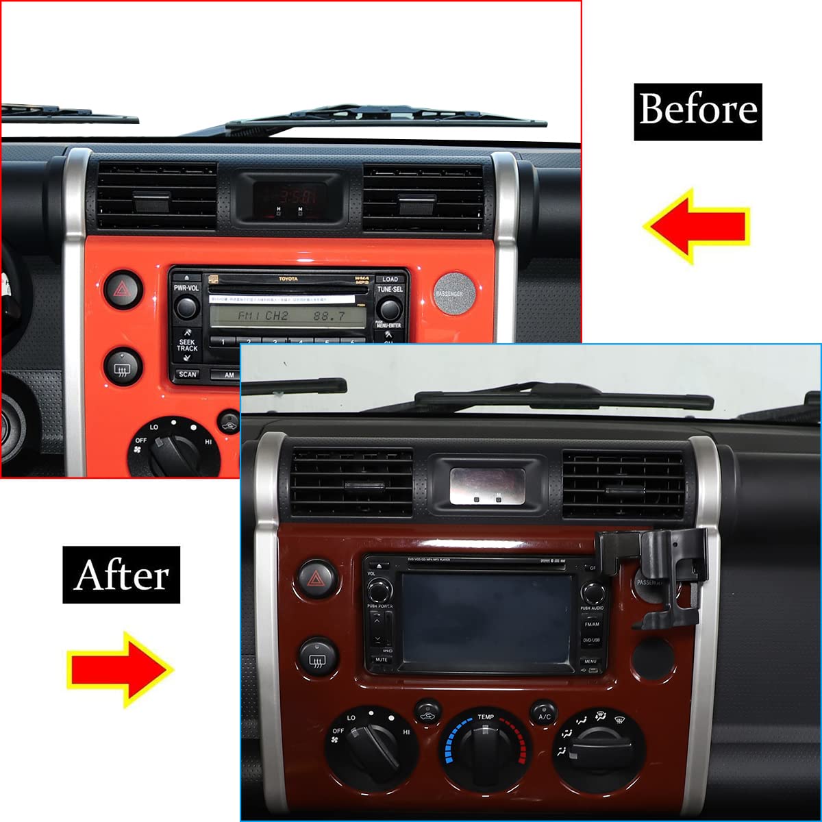 Universal Car Phone Holder Mount for Toyota FJ Cruiser 2007-2021 - Anti-Slip Cup Holder & Air Vent Cell Phone Stand - Hands-Free Black Phone Cradle for Safe Driving & Navigation