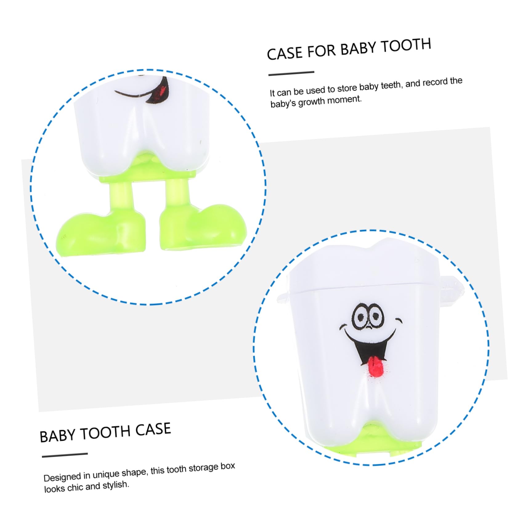 CIMAXIC 200 Pcs Plastic Tooth Storage Box - White Dental Organizer Case for Dentures, Braces & Toothbrush Heads | Perfect for Travel, Home & Dental Office Use