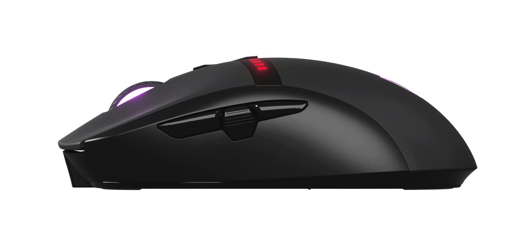 Oversteel - Invar Wireless Gaming Mouse, 10000 DPI Adjustable, 8 Programmable Buttons, 10 RGB Lighting Modes, Ultra Lightweight Ergonomic Design, Optical Sensor for PC & Mac (Black) - Perfect for FPS, MOBA & MMO Gaming, Office Work & Home Use