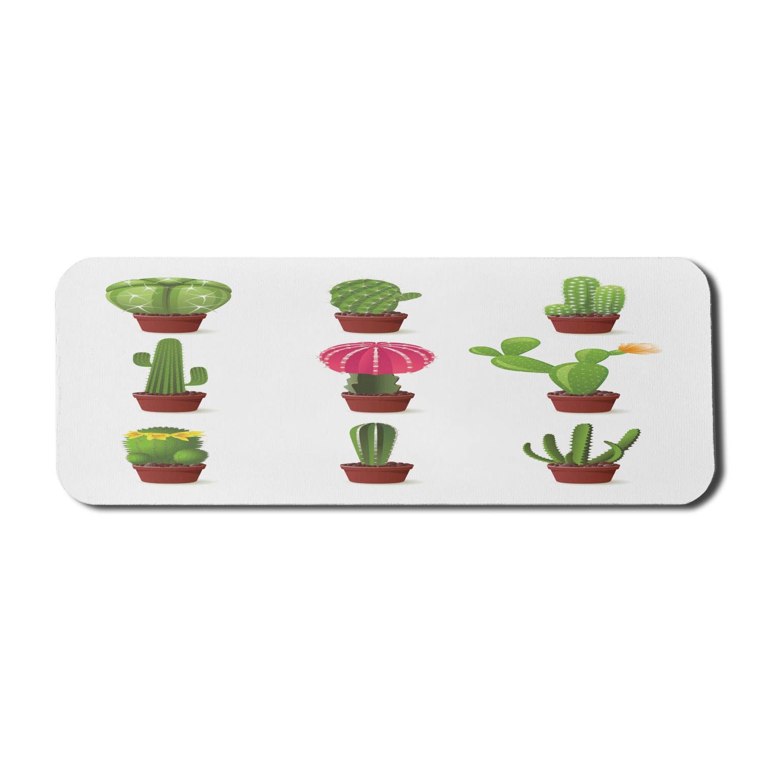 Ambesonne Cactus Gaming Mouse Pad - Non-Slip Rubber Base, Large 31