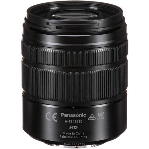 Panasonic Lumix G Vario 45-150mm f/4-5.6 ASPH MEGA OIS Telephoto Zoom Lens (Black) - Perfect for Portrait, Wildlife & Travel Photography
