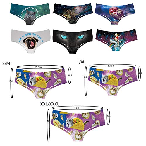 Sexy Women's 3D Printed Animal Pattern Underwear Panties - Stretchy Booty Shorts for Sleep & Lounge - Curve-Hugging Comfort for Nightwear & Casual Wear