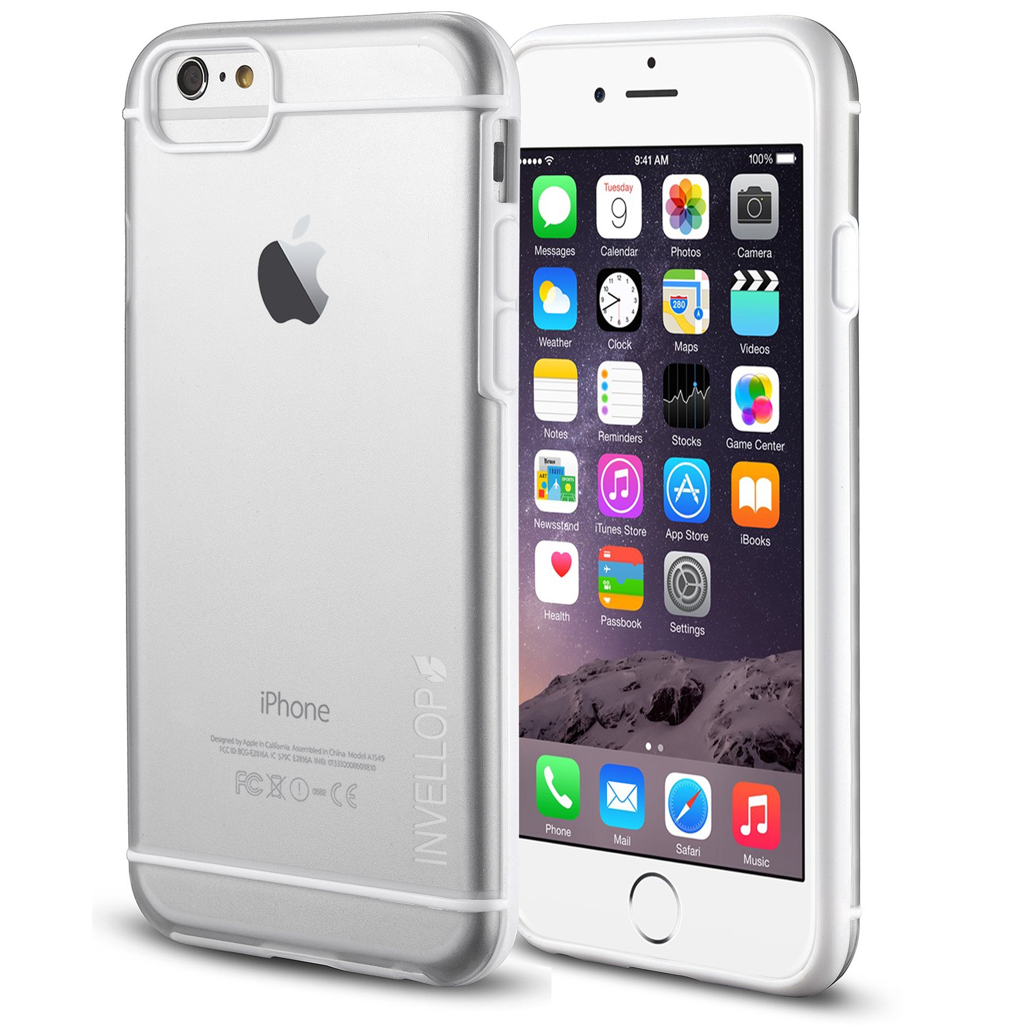 INVELLOP iPhone 7 Plus Case [Prime Series] - Slim Clear Protective Cover with Shock-Absorbent TPU Bumper | Scratch-Resistant Hybrid Design | Perfect for Everyday Use & Outdoor Activities (White/Clear, 5.5-inch)
