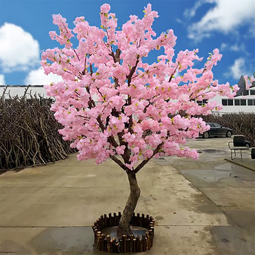 Artificial Cherry Blossom Tree - 150cm Pink Silk Sakura Branches for Home & Garden Decoration | Realistic Fake Flowers for Wedding, Party, Office & Indoor Decor