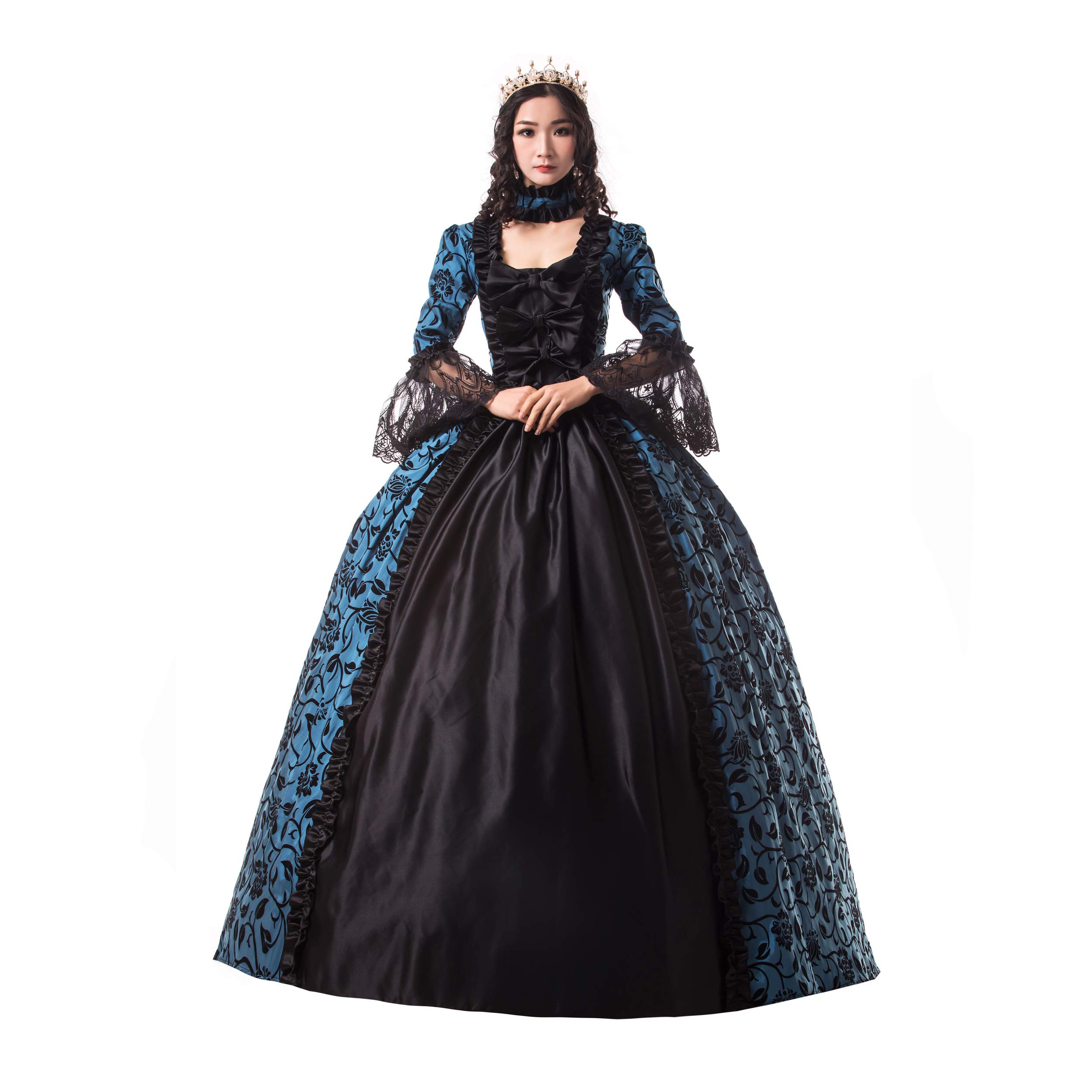 Victorian Marie Antoinette Wedding Ball Gown - Elegant Rococo Masquerade Prom Dress for Gothic Southern Belle | Perfect for Weddings, Costume Parties, Historical Reenactments & Themed Events