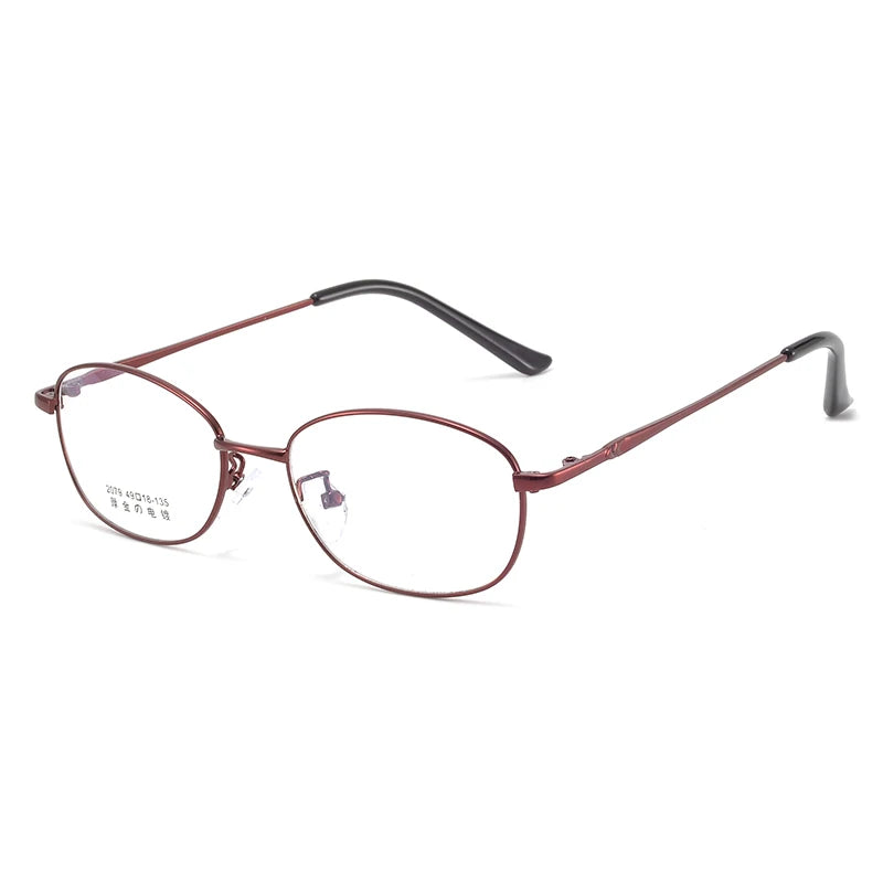 Bclear Women's Full Rim Small Oval Square Alloy Eyeglasses My2079 - Stylish Lightweight Frame for Work, Reading & Everyday Use