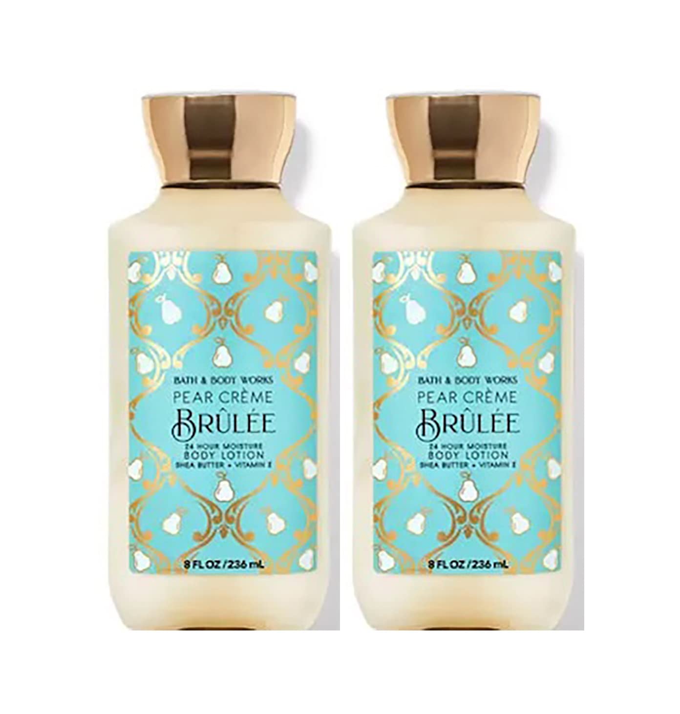 Bath & Body Works Pear Crème Brûlée Body Lotion Set - 8oz & 4oz (2-Pack) | Ultra Hydrating, Sweet Scented Moisturizer for Women | Perfect Gift for Birthdays, Anniversaries & Self-Care Days