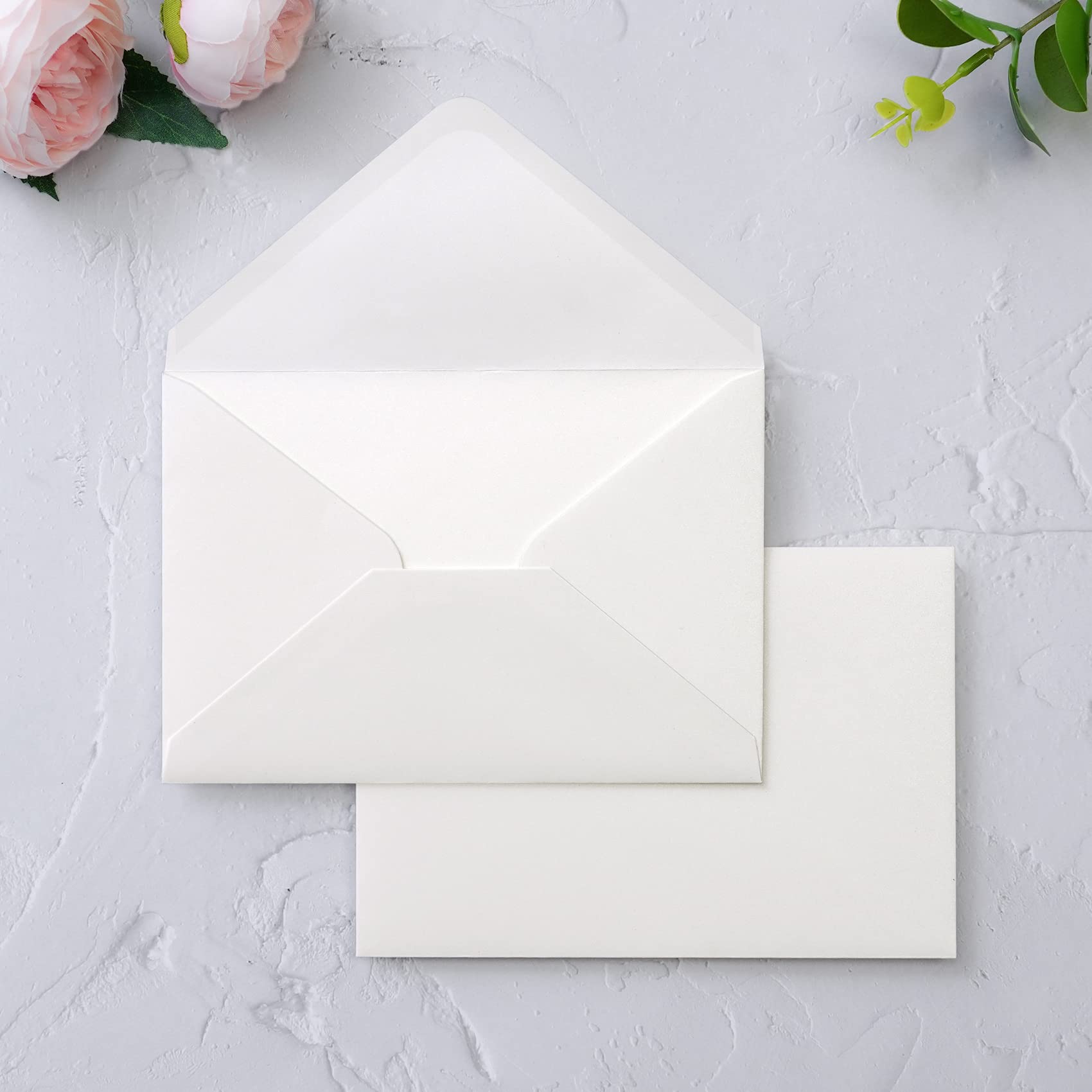 PONATIA 50 Pack A4 Envelopes, 4.25x6.12