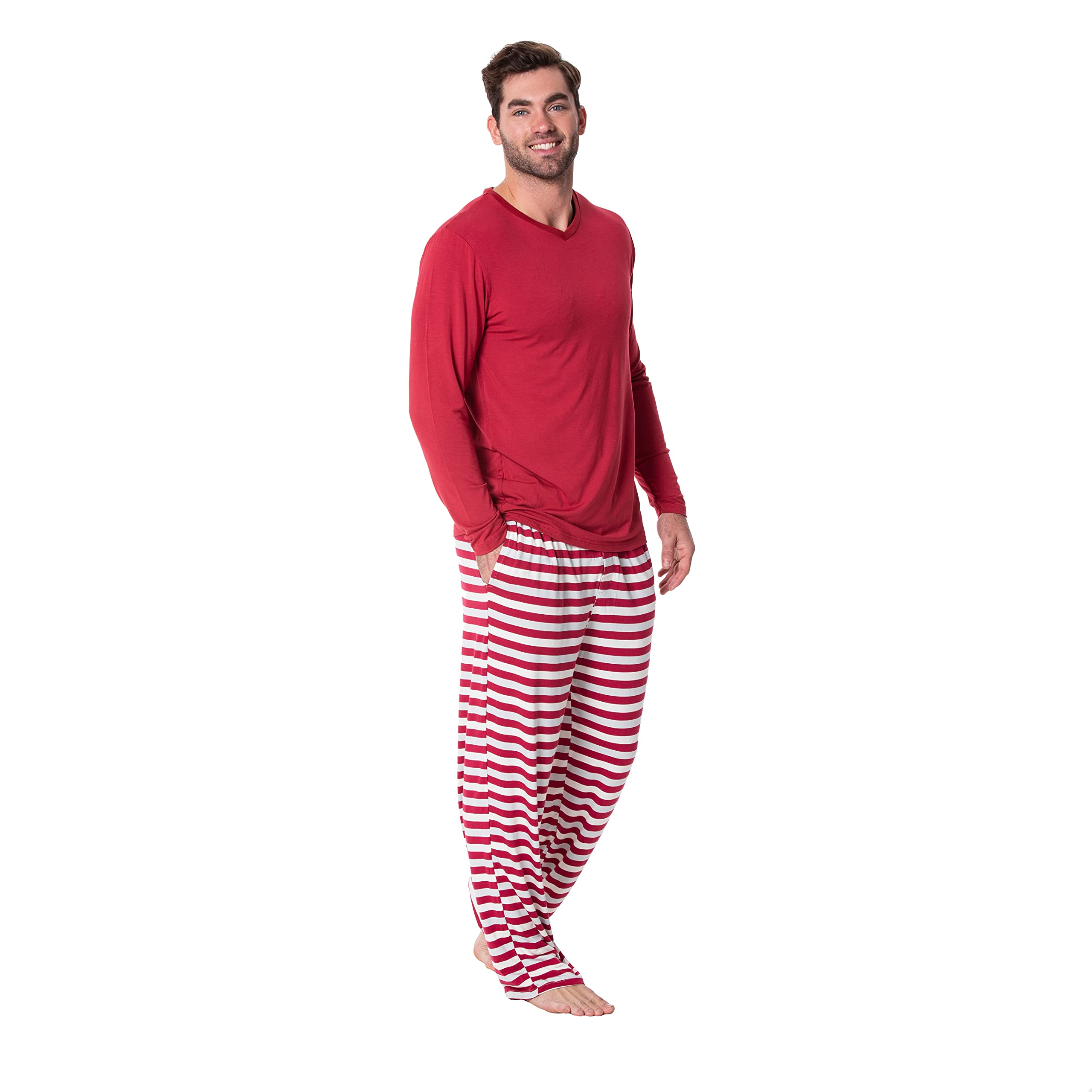 **KICKEE Men's Bamboo Pajama Pants - Ultra Soft Sleepwear & Loungewear for Men with Stylish Prints - Perfect for Relaxing at Home or Lounging**