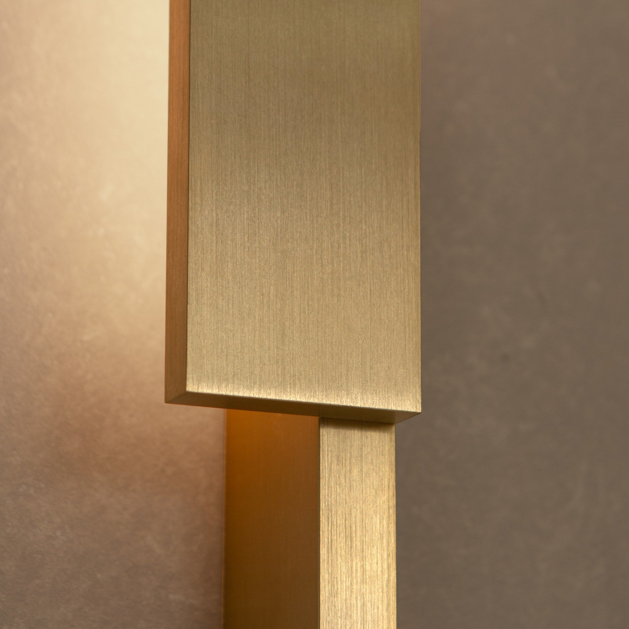 PRE ORDER BEN TOVIM DESIGN Bloc Wall Sconce - Left Side Brushed Brass Finish | Modern Wall Lighting for Living Room, Bedroom & Hallway Decor