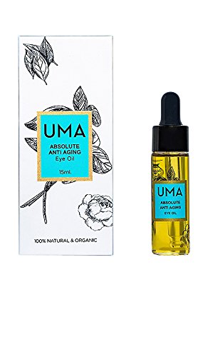 UMA Absolute Anti Aging Eye Oil for Dark Circles, Puffiness, Wrinkles & Fine Lines | Ayurvedic Under Eye Treatment | Fast Absorbing, Restorative & Cruelty-Free (0.5 fl oz | Perfect for Night Routine & Travel Skincare