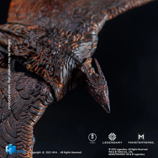 HIYA 5-inch Godzilla King of the Monsters Rodan Action Figure - Exquisite Basic Series Reissue Collectible Toy for Display & Gifts
