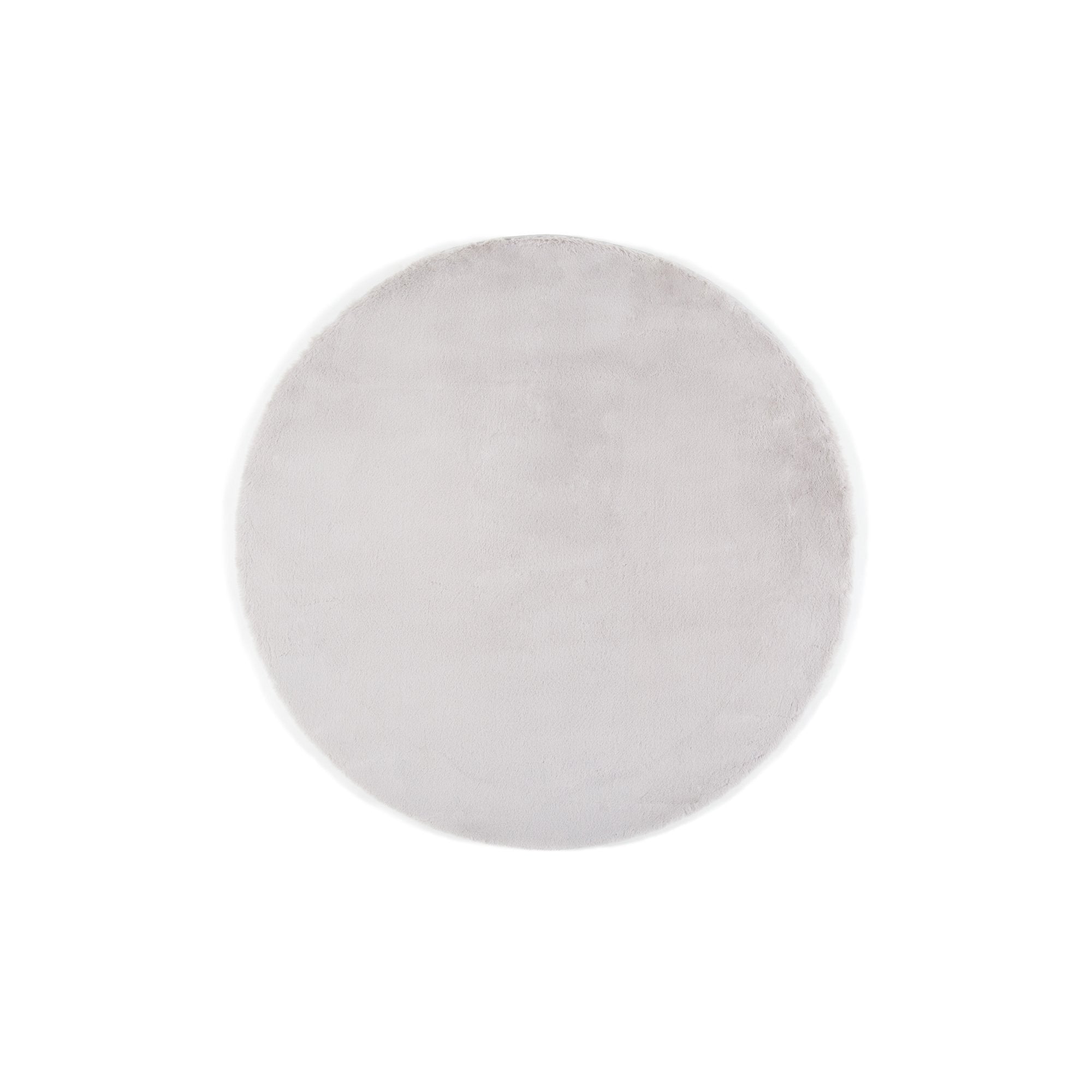 Premium Mitis Round Rug 2' Light Gray - 150cm (59