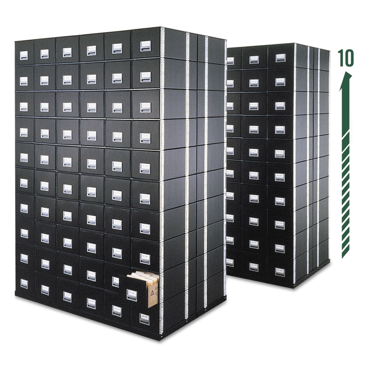 Bankers Box 00511 Staxonsteel Storage Drawers - Letter Size, 12x24x10.5 Inches, Black (6-Pack) - Perfect for Office Organization, File Storage, and Home Office Supplies
