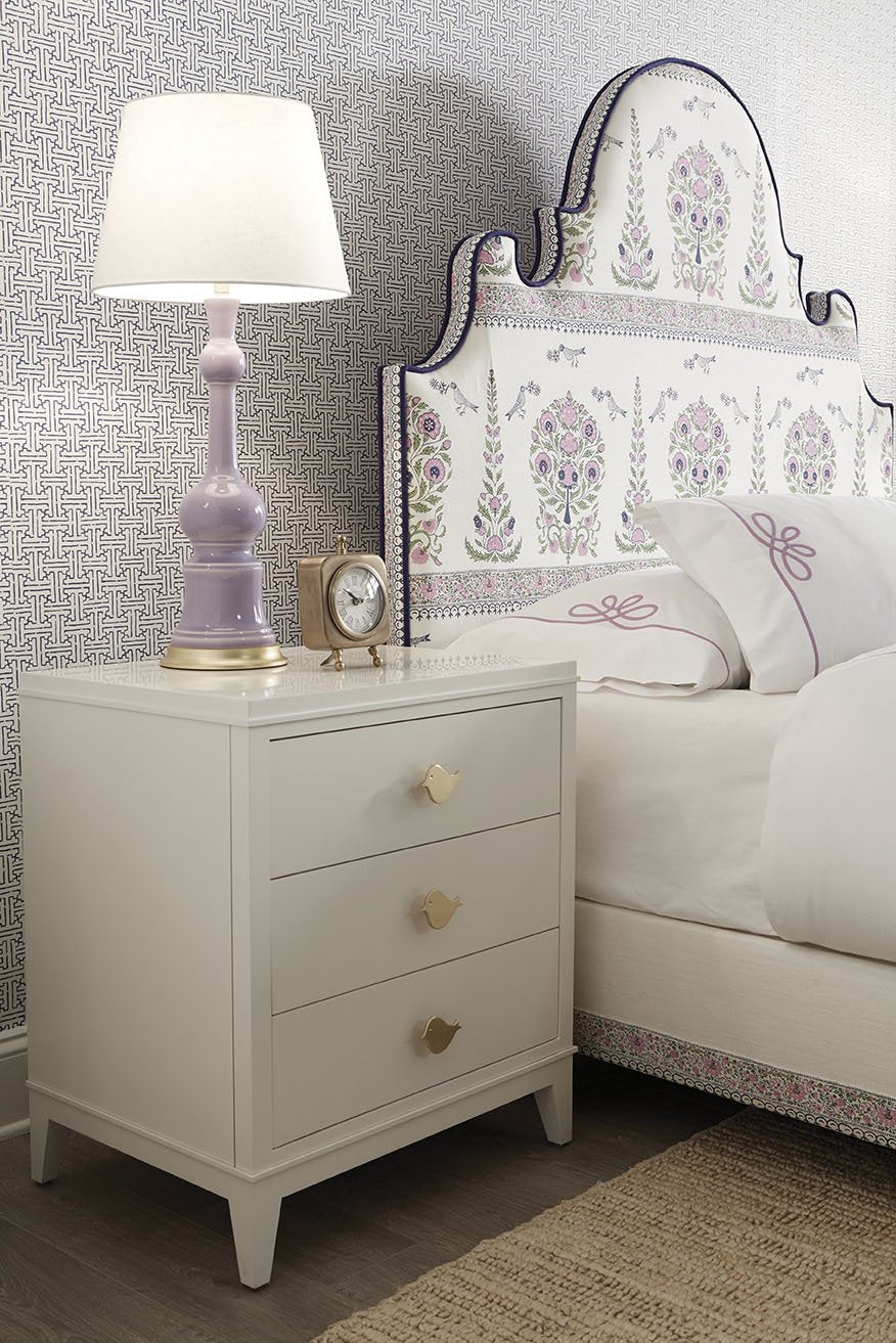 Charleston Headboard - Queen Size Upholstered Bed Frame with Nailhead Trim - Perfect for Master Bedroom & Guest Room Decor