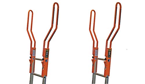 Guardian Fall Protection 10800 Safe-T Ladder Extension System (Pack of 2) - OSHA Compliant Roof Safety Equipment for Construction & Home Use