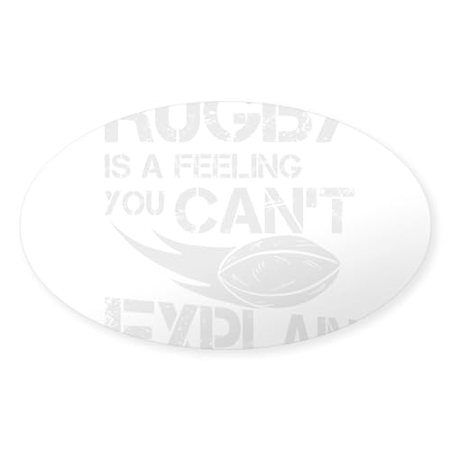 Clear - Rugby is a Feeling Rugby Football Ball Sticker