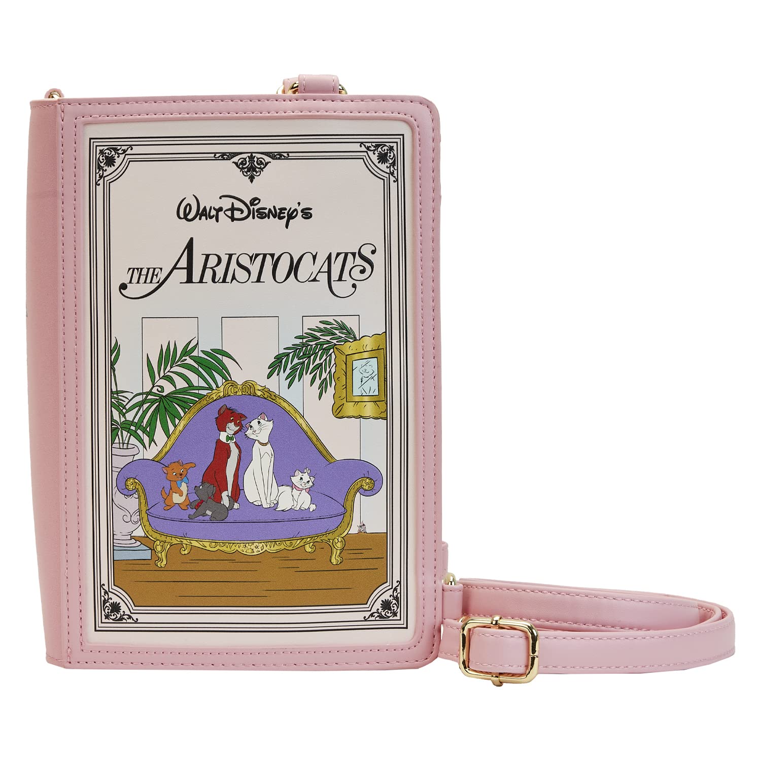 Loungefly Disney The Aristocats Book Convertible Crossbody Bag - Cute Cartoon Cat Purse for Women | Perfect for Disney Fans, Cosplay, and Everyday Use