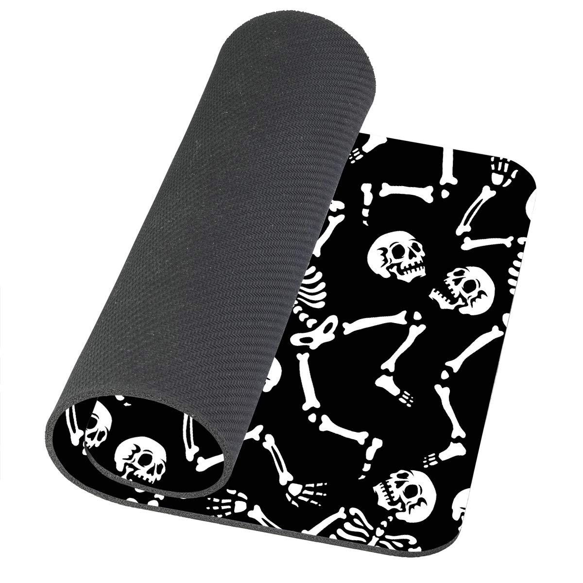 Non-Slip Gaming Mouse Pad with Skeleton Dance Party Design - Large Rectangle Computer Mousepad for PC & Laptop - Perfect for Gamers, Office Work & Home Use
