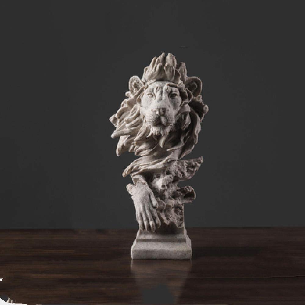 XUXUWA Lion Decorations - Handcrafted Home & Office Decor for Bookshelves, TV Cabinets, Wine Cabinets - Perfect for Study Rooms, Living Rooms & Workspaces