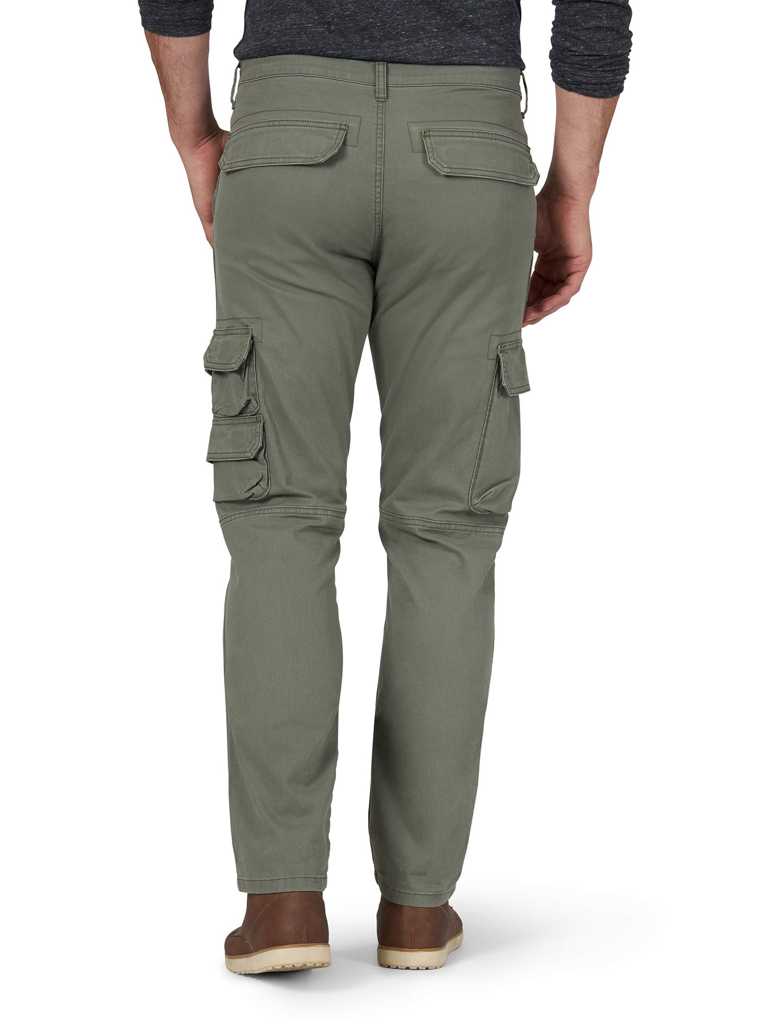 Wrangler Authentics Men's Regular Tapered Cargo Pants - Durable Work & Outdoor Pants for Hiking, Camping & Everyday Wear