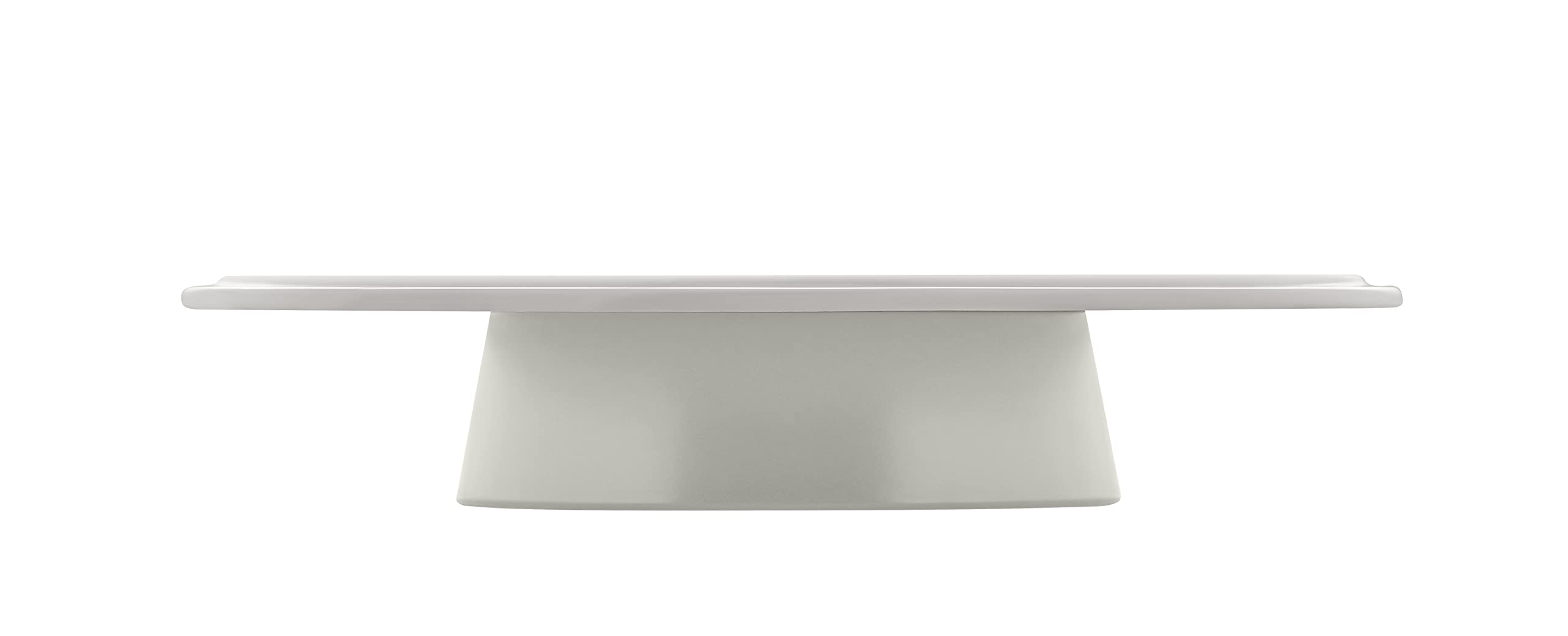 Alessi Mattina BG06 Grey Porcelain Cake Stand with PMMA Lid & Bamboo Knob - Elegant Dessert Display for Parties, Weddings & Home Decor