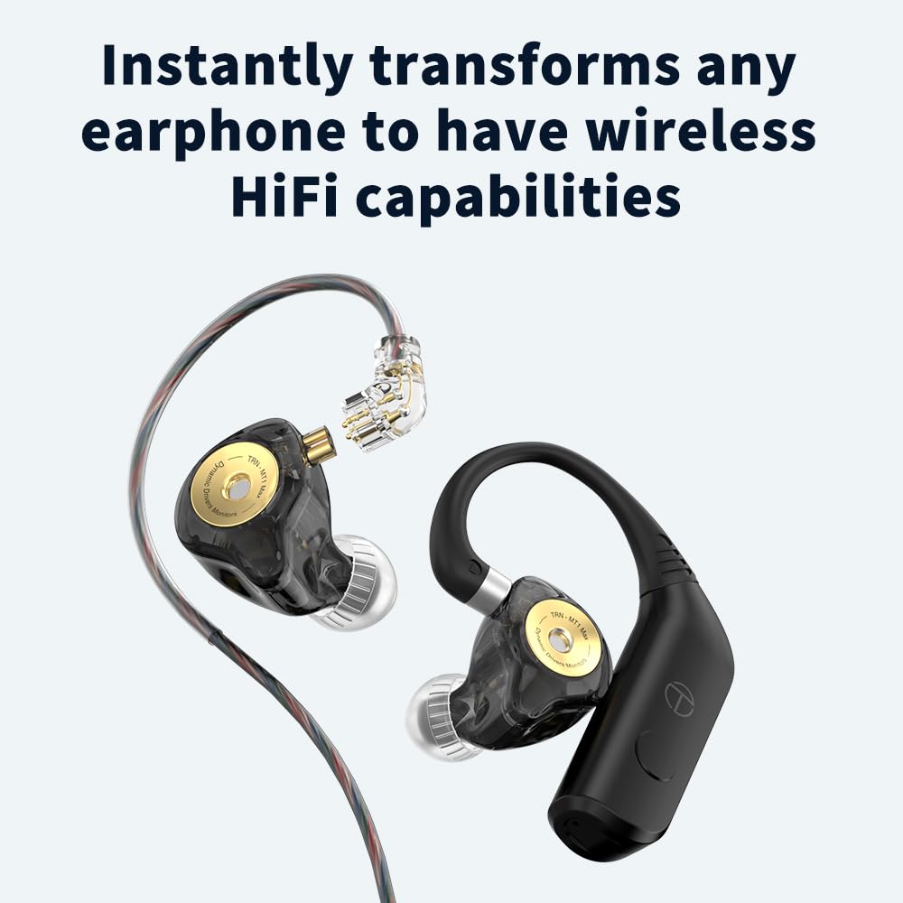 LEAUDIO TRN BT20 Pro True Wireless Bluetooth 5.3 Earphone Module with Swappable 2Pin-0.78mm Connectors (Headphones Not Included) - Perfect for Gym, Commuting & Wireless Audio Enthusiasts