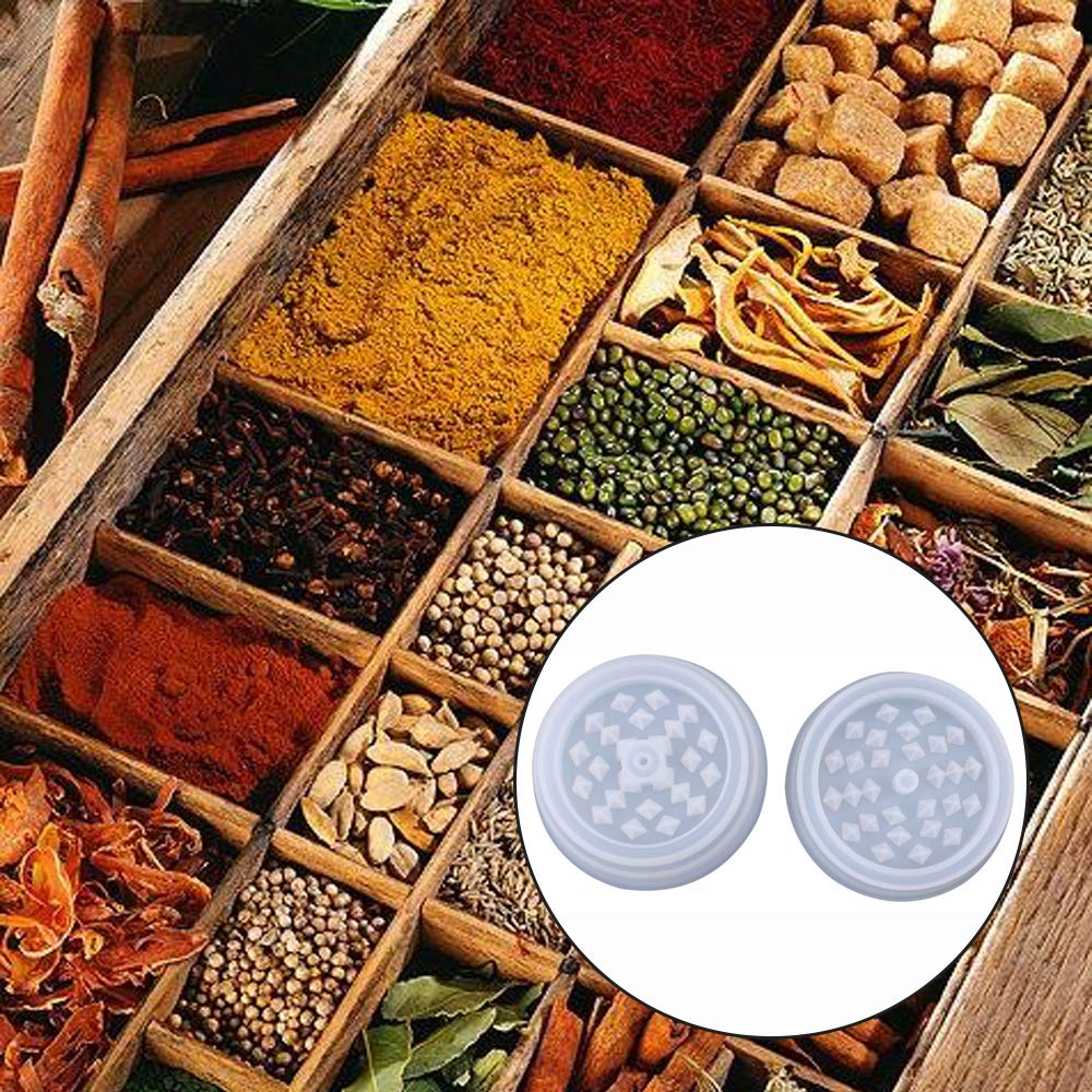 Premium Herb Grinder Silicone Mold - 4-Piece Resin Grinder Mold for DIY Crafts, Baking & Resin Art - Perfect for Making Acrylic Agate Crushers & Unique Gifts (Ideal for Home Crafting, Jewelry Making & Resin Projects)