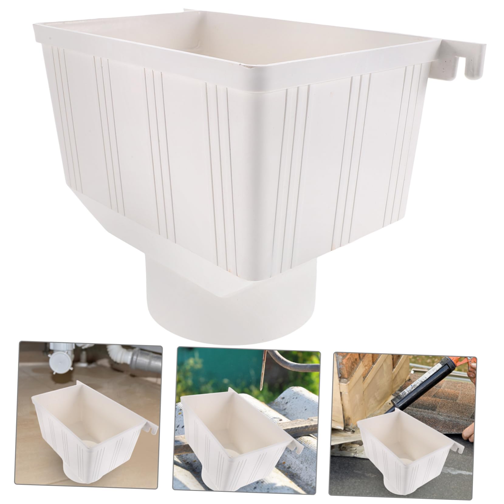 Jojofuny Rainwater Collection Gutter Drain Connector - Portable PVC Funnel for Rain Diverter System - Perfect for Garden Irrigation, Water Conservation & Outdoor Use