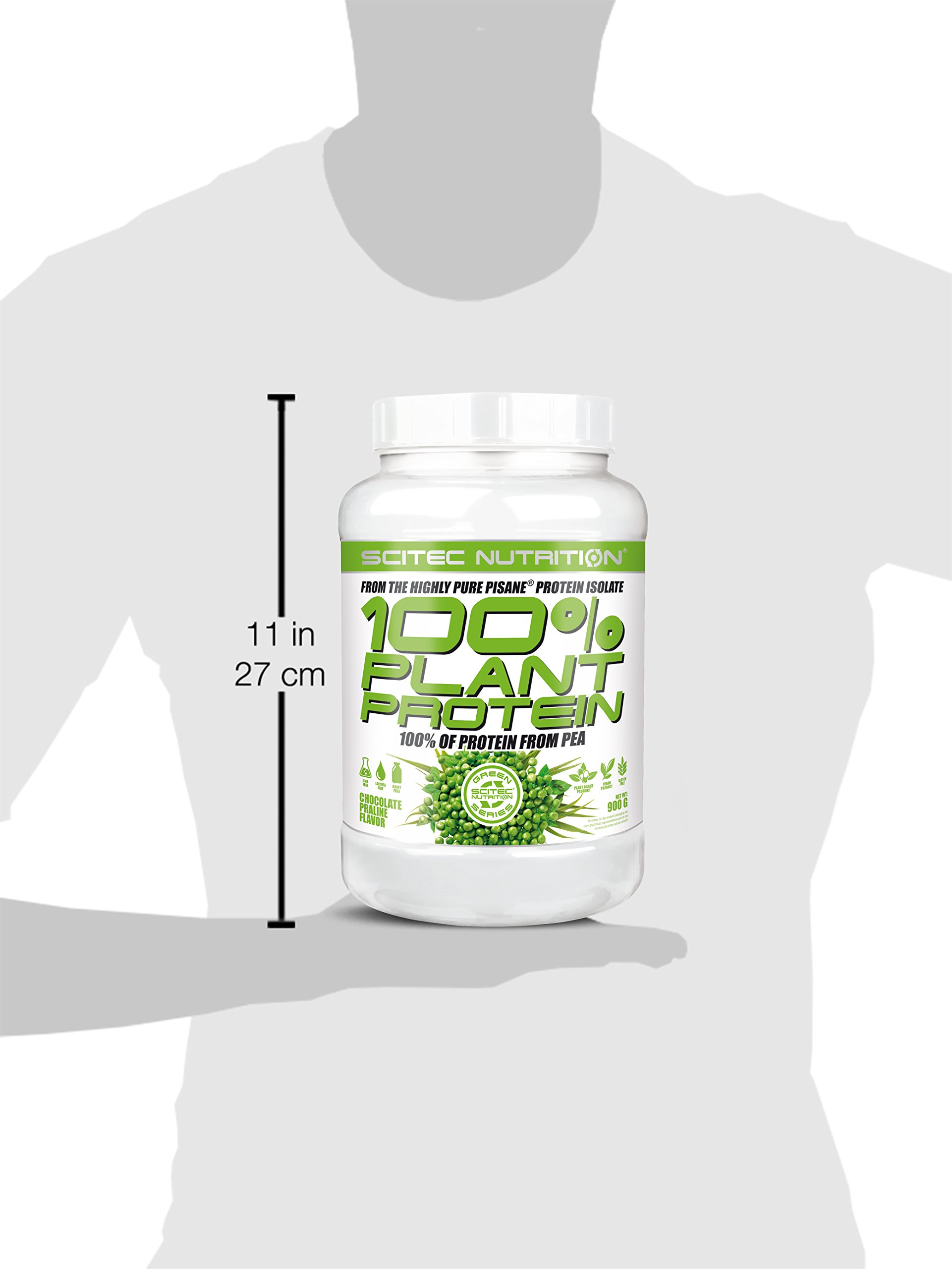 100% Plant-Based Protein Powder - 1.98lb Chocolate Praline Flavor | Vegan, Vegetarian, Dairy-Free, Gluten-Free | Perfect for Smoothies, Baking & Post-Workout Recovery