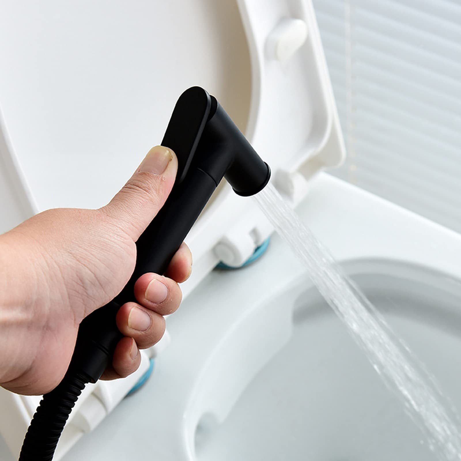 Brass Handheld Bidet Sprayer for Toilet - Hot & Cold Water Wall Mount Diaper Sprayer Set with Single Handle (Perfect for Cloth Diaper Cleaning, Personal Hygiene & Bathroom Cleaning)