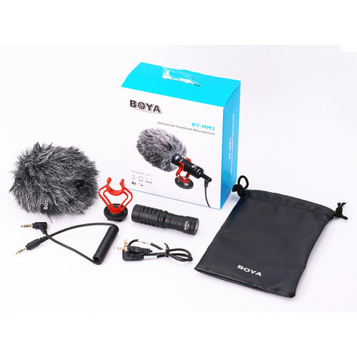 BOYA BY-MM1 Mini Cardioid Condenser Microphone for Podcasting, Streaming & Recording - Professional Studio Quality Mic for YouTube, Gaming & Voice Overs