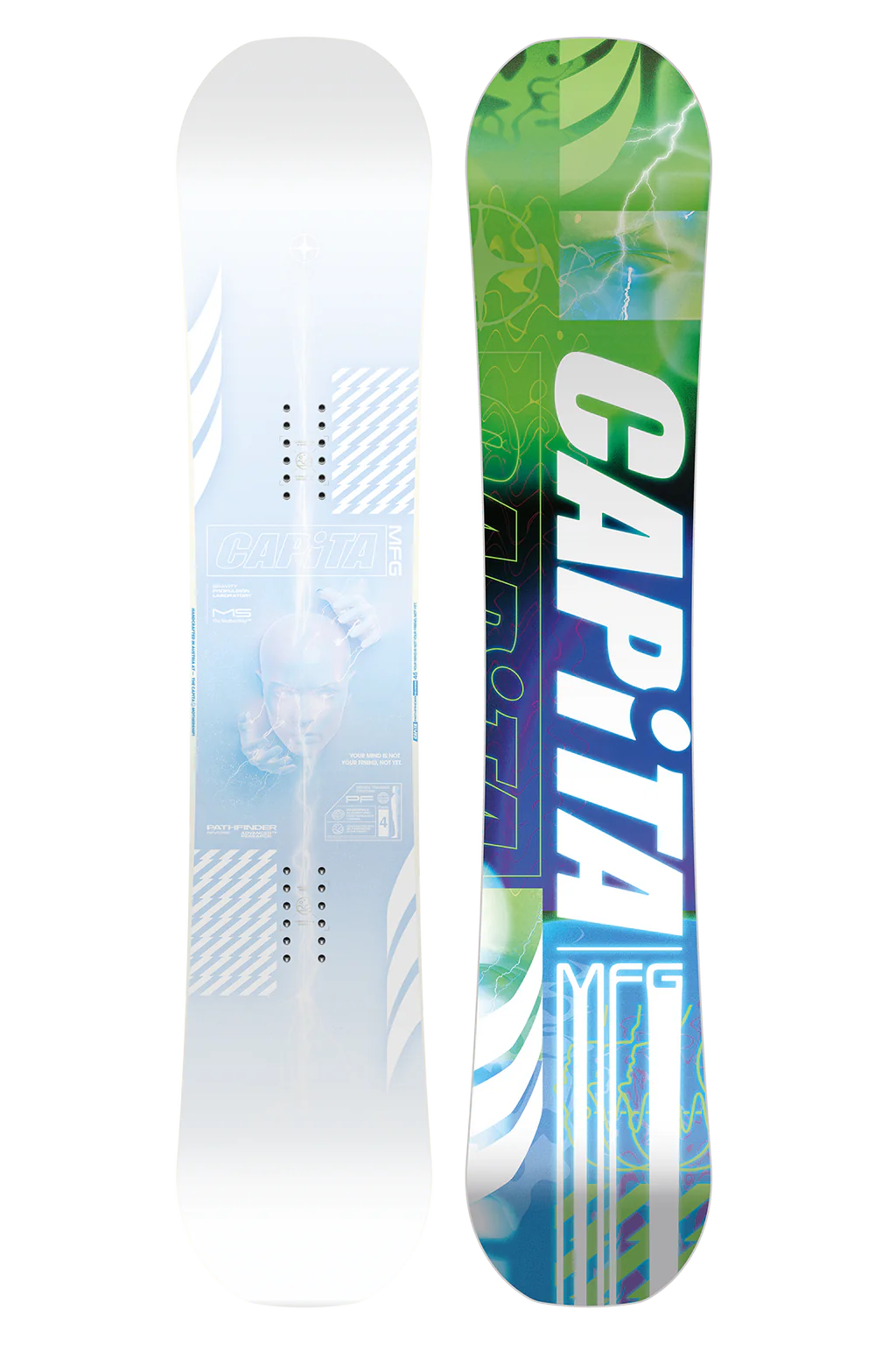 Capita Pathfinder Reverse Snowboard 2025 - 157cm Freestyle All-Mountain Board for Men & Women | Perfect for Park, Powder & Backcountry Riding