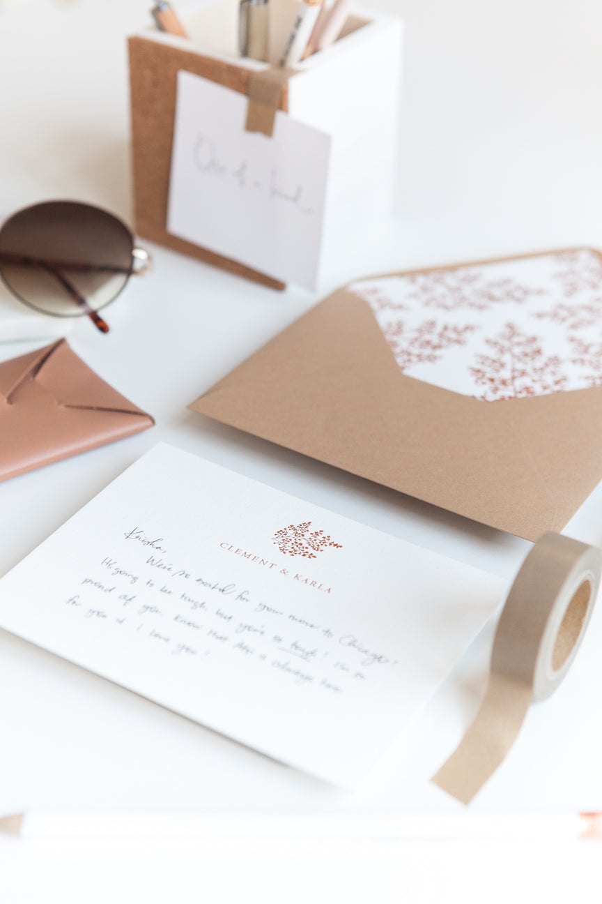 Elegant Maidenhair Fern Envelope Liner - Botanical Wedding Invitation Decor for Greeting Cards & Stationery - Perfect for DIY Crafts, Bridal Shower Invites & Special Occasions