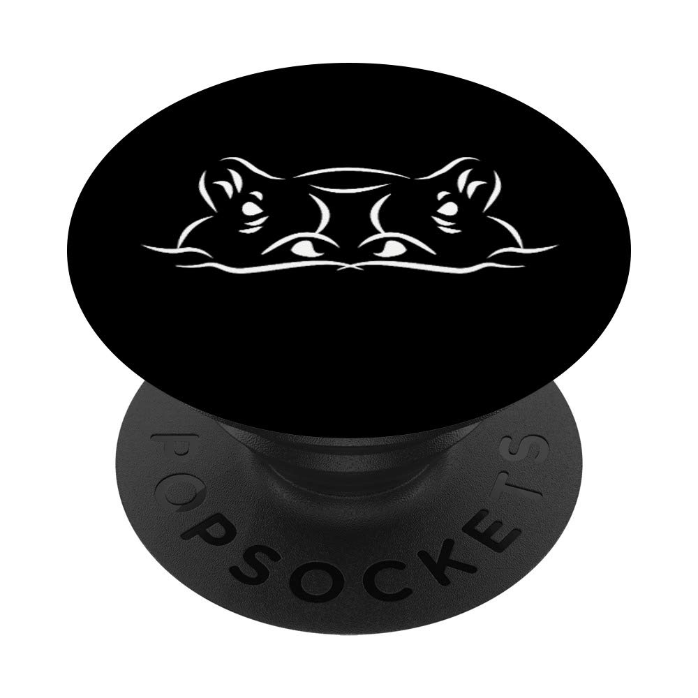 Hippo Head PopSockets Phone Grip & Stand - Expandable Phone Holder for iPhone, Samsung, Tablets - Perfect for Gaming, Selfies, and Hands-Free Viewing