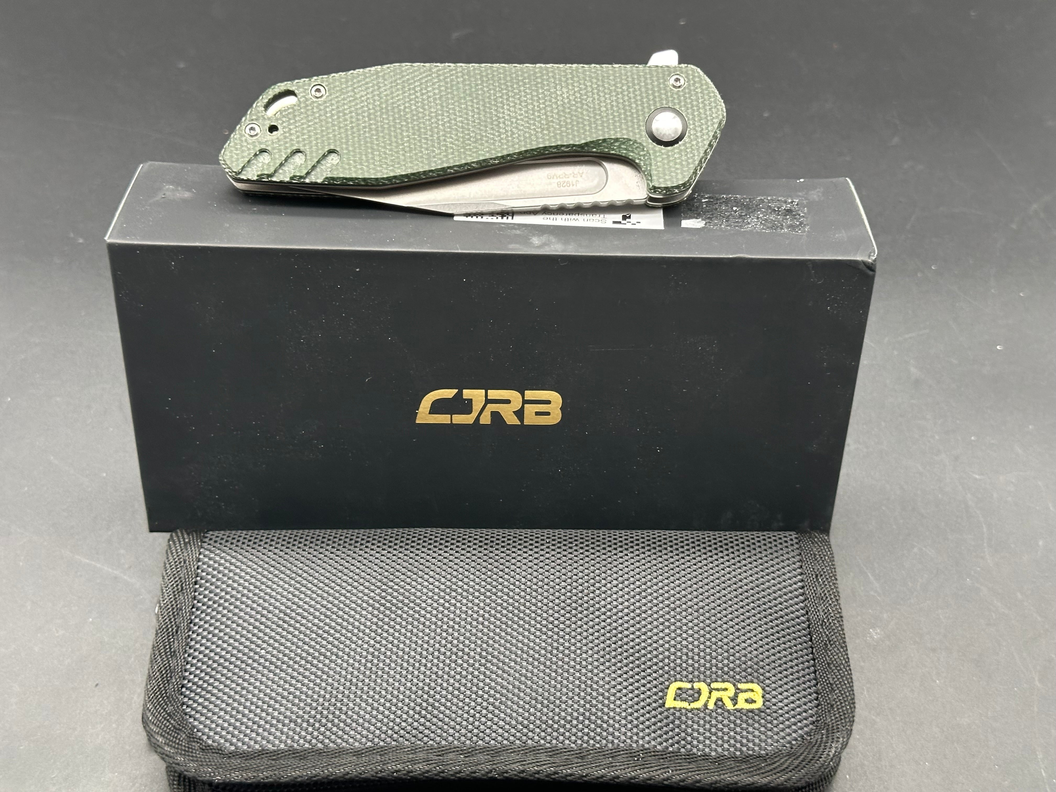 CJRB Riff Button Lock Folding Knife - 3.5