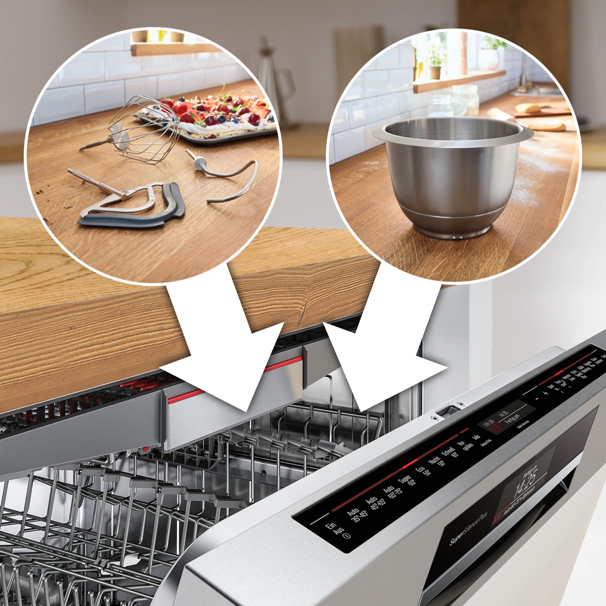 Bosch MUM5XW20 3.9L Stand Mixer with Built-in Timer, 1000W Powerful Planetary Mixer - Perfect for Baking Cakes, Cookies, and Bread at Home