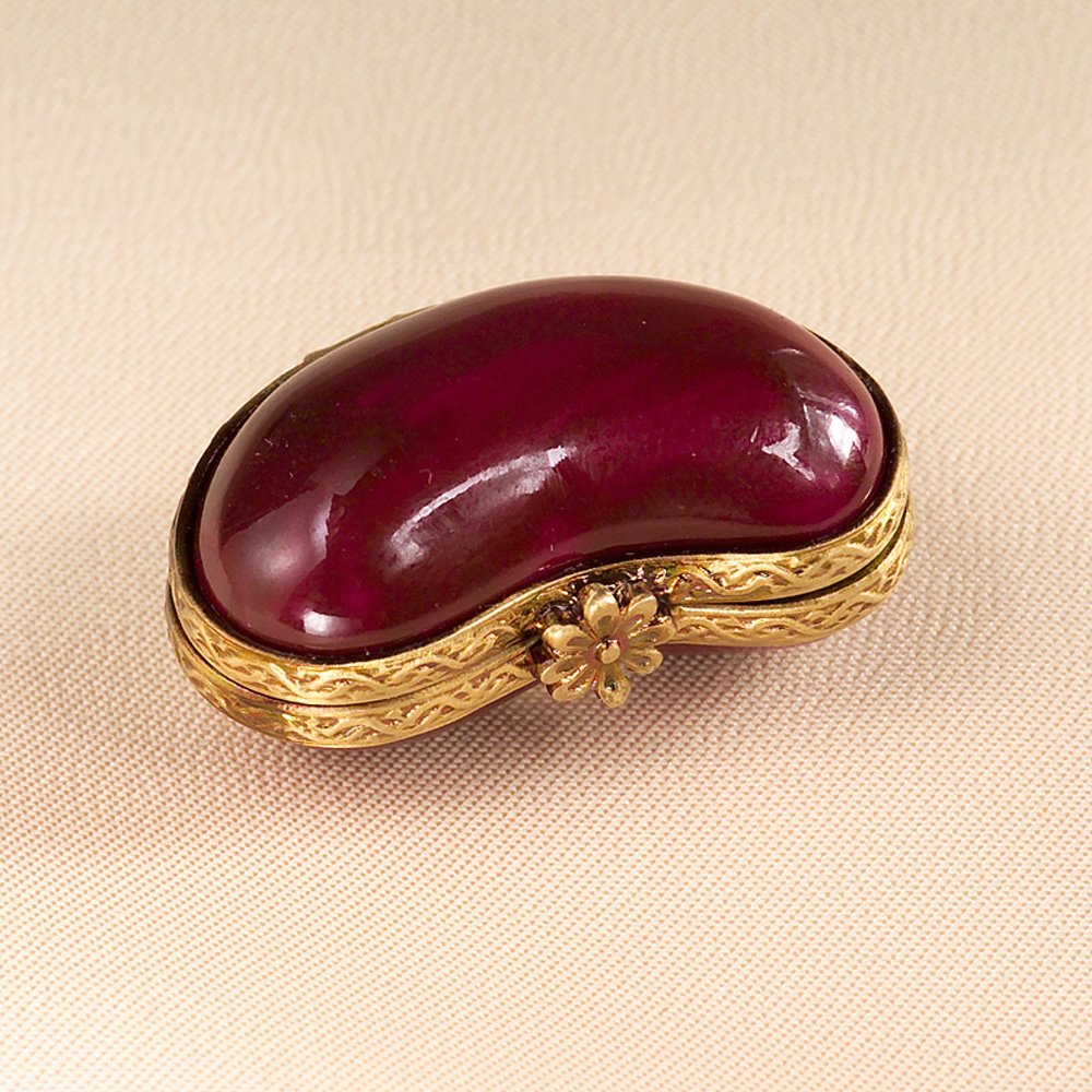 Limoges Small French Hand-Painted Porcelain Trinket Box - Perfect for Jewelry, Keepsakes & Home Decor