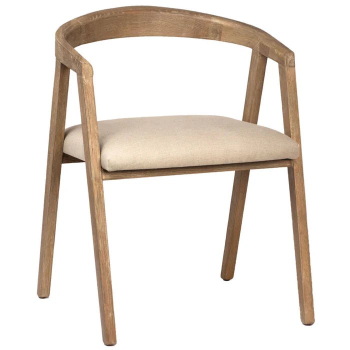 Handmade Designer Mara Dining Chair - Modern Wooden Dining Room Chair with Upholstered Seat - Perfect for Kitchen, Dining Room, and Home Decor